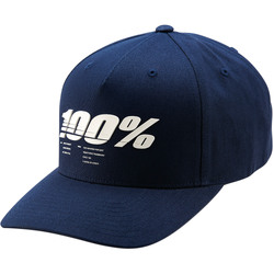 100% Staunch x-Fit Snapback Hat/Cap - Blue - OS