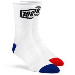 100% Terrain Socks - White - L-XL