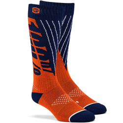 100% Torque Comfort Moto Socks - Orange/Blue