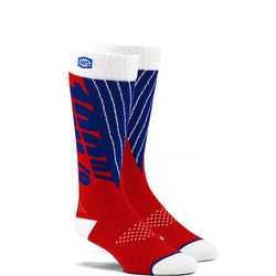 100% Torque Comfort Moto Socks - Blue/Red