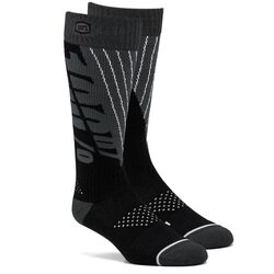 100% Torque Comfort Moto Sock - Black/Grey