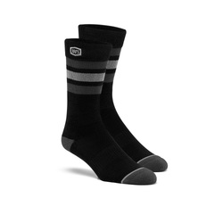 100% Stripes Casual Socks - Black - L-XL