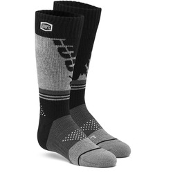 100% Torque Moto Socks Youth - Black/Grey