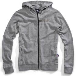 100% Chamber Zip Hooded Sweatshirt - Grey