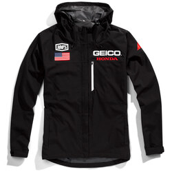 100% Kappa Hoodie Gieco Jacket - Black