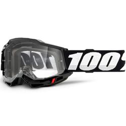 100% Accuri2 MX Goggle Black Clear Lens