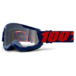 100% Strata 2 Goggle Masego - Navy Blue/Clear