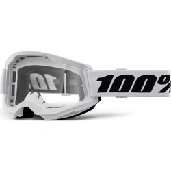 100% Strata 2 Goggle - White/Clear