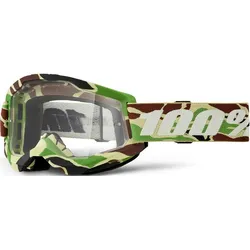 100%  Strata 2 Goggle War Camo - Clear Lens