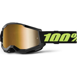 100% Strata2  MX Goggles Solar Eclipse - Gold Mirror