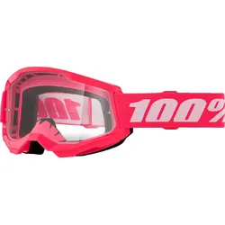100% Strata 2 Youth Goggle - Pink - Clear Lens