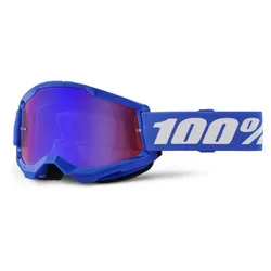 100% Strata 2 Junior Goggle - Blue/Mirror Red