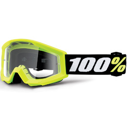 100% Strata Mini Goggle Clear Lens - Yellow