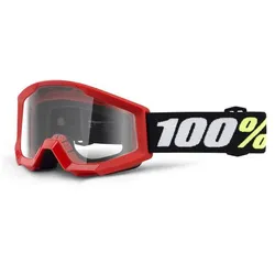 100% Strata Mini Goggle - Red/Clear