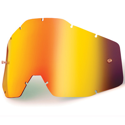 100% Accuri & Strata Youth Mirror Lens - Red