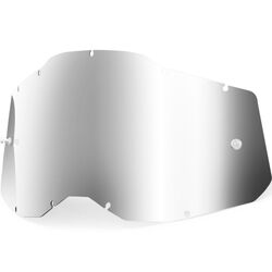100% RC2/AC2/ST2 Replacement Lens - Mirror Silver