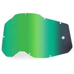 100% Racecraft 2 Accuri 2 &amp; Strata 2 Lens - Mirror Green