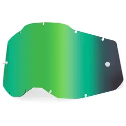 100% Youth Accuri 2 &amp; Strat 2 Lens - Mirror Green