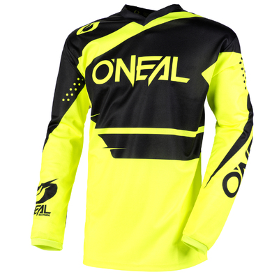 Oneal Element Jersey Racewear - Black/Neon Yellow