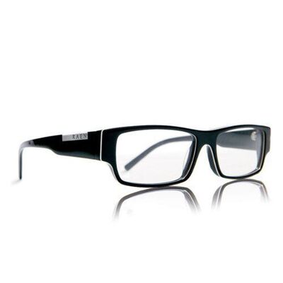 RAEN Optics The Regan Black + White Clear Lens Glasses
