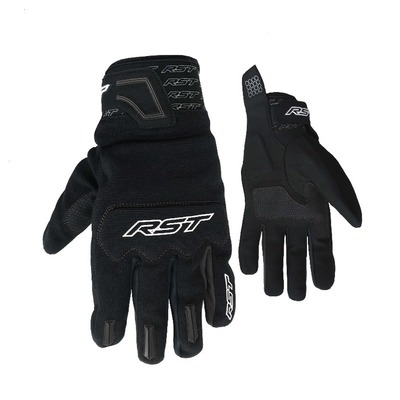 RST Rider CE Leather Motorcycle Gloves - Black