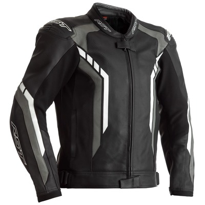 RST Axis Ce Sport Leather Motorbike Jacket - Black/Gun