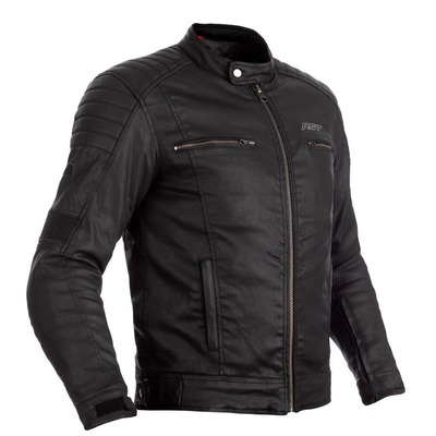 RST Brixton Ce Wp Classic Wax Motorbike Jacket - Black