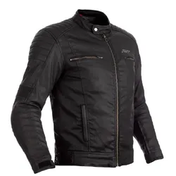 RST Brixton Ce Wp Classic Wax Motorbike Jacket - Black