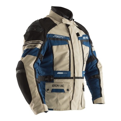 Rst Adventure Iii Motorbike Jacket - Sand/Blue - Medium