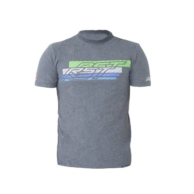 RST Speed Lines T-Shirt - Gun/Green