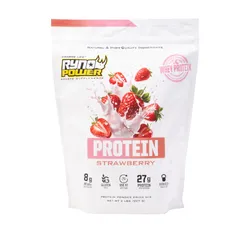 Ryno Power Supplement - Protein Powder Strawberry - 20 Servings