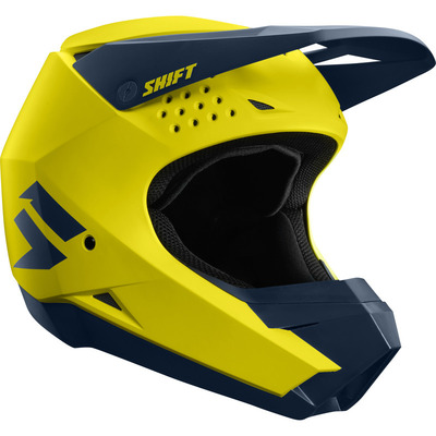 Shift Whit3 MX Helmet  - Yellow/Navy