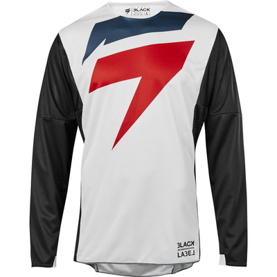 Shift 3lack Mainline MX Jersey  - Black/White - Size 2X (HOT BUY)