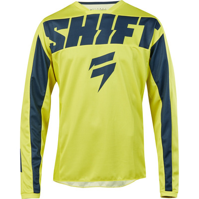 Shift Youth Whit3 York MX Jersey  - Yellow/Navy