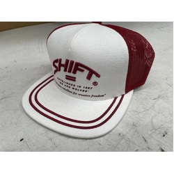 Shift Black Label Curv Snapback - White/Red - L-XL (HOT BUY)