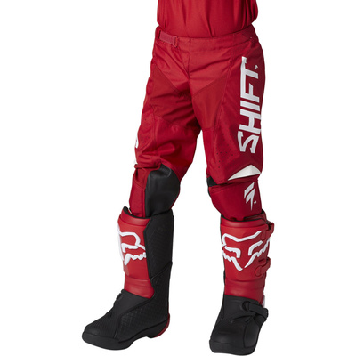Shift Youth White Label Trac MX Pants 2021 - Red
