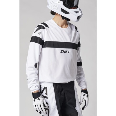 Shift White Label Void MX Jersey 2021 - White/Black