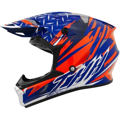 T710X Assault Youth MX Helmet - Blue/Orange