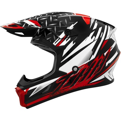 T710X Assault Youth MX Helmet - Matte White/Red