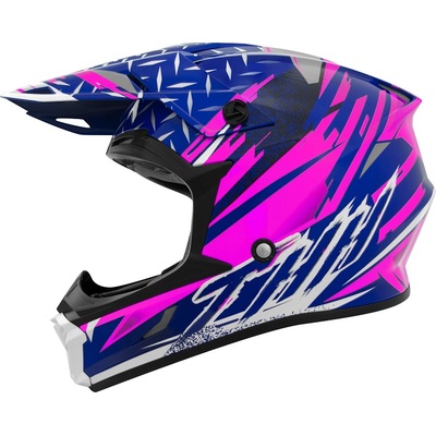 T710X Assault Youth MX Helmet - Pink/Blue