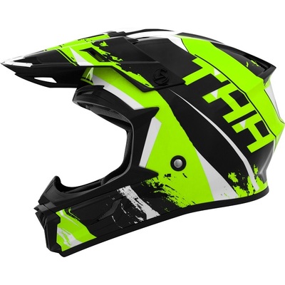 T710X Rage Youth MX Helmet - Black/Green