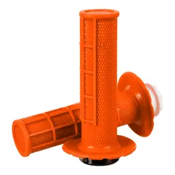 Whites Lock On Grips - Half Waffle - (with 6 Cams) - Orange